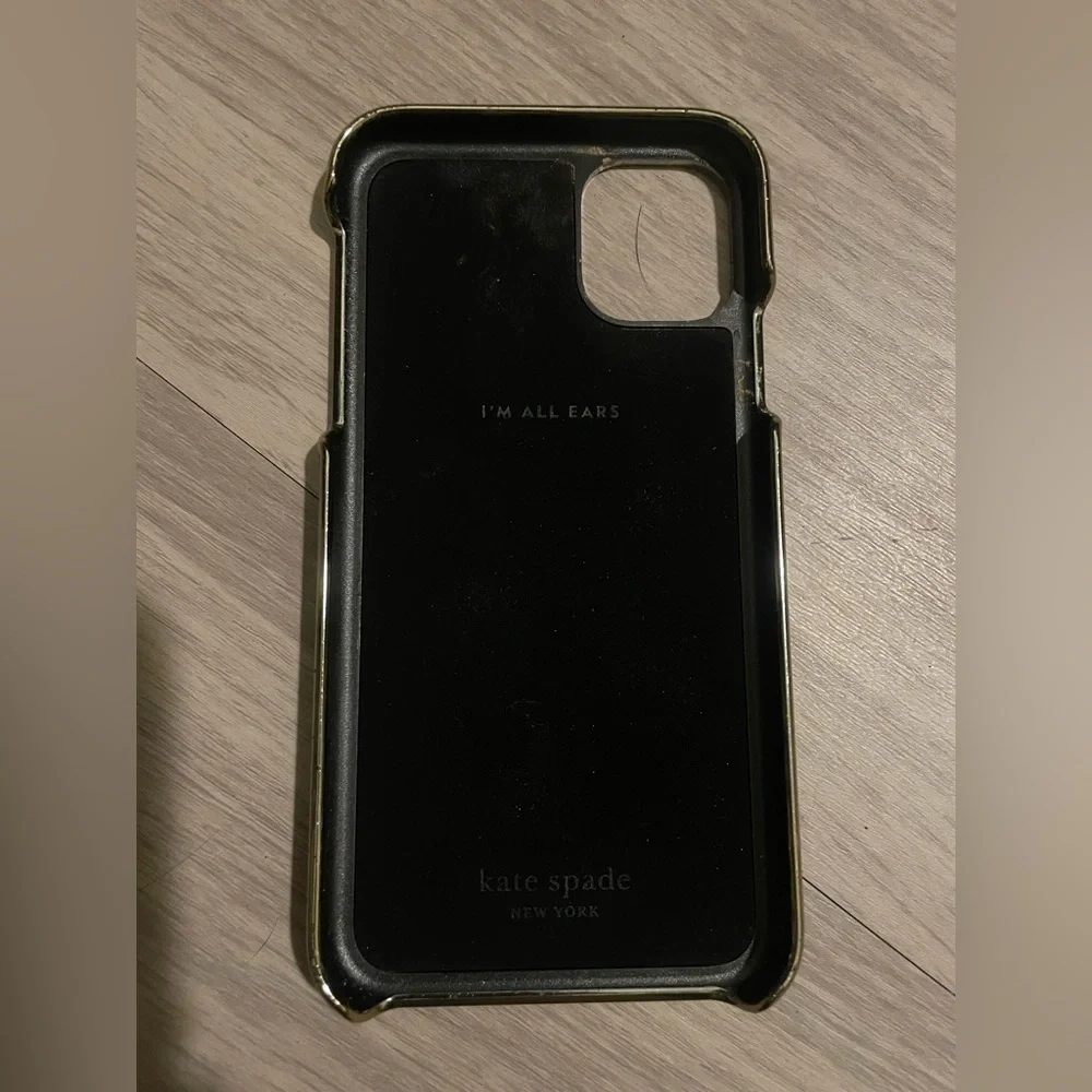 Kate spade black and gold iPhone XR phone case